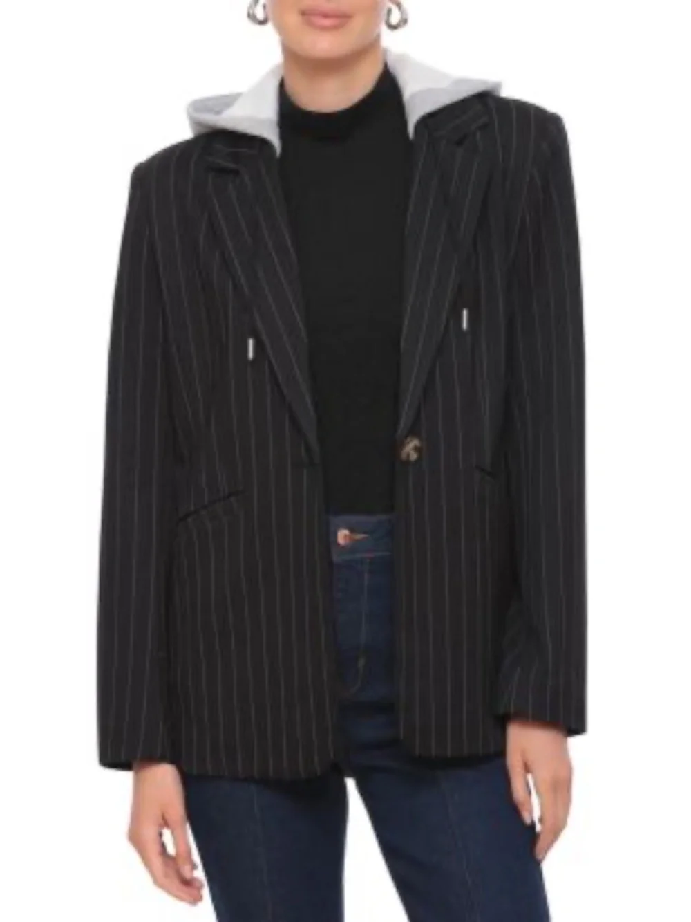 BAGATELLE FRENCH TERRY HOODED BLAZER
